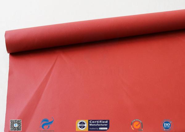 isolation thermique enduite de silicone rouge de tuyau de tissu de fibre de verre de 580gsm 17oz 3732