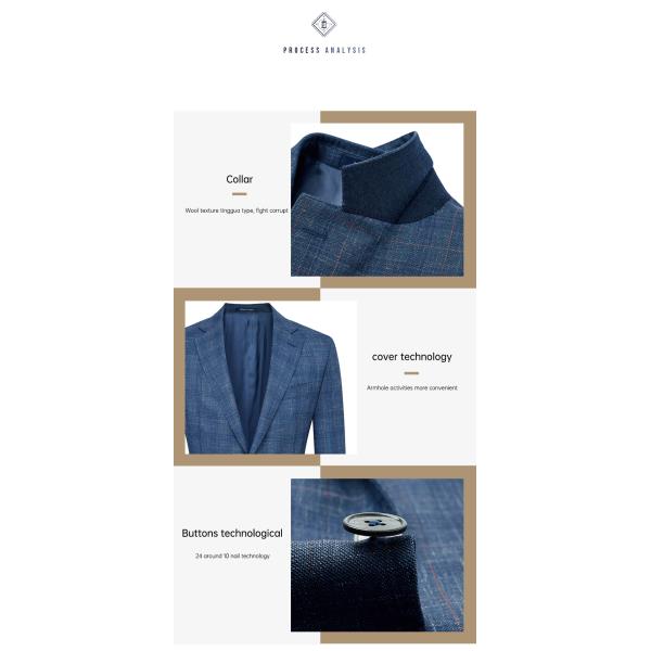 Fashion Slim Casual Coats Handsome Business Jackets 3 piece Suits for Men LCBZ Striped