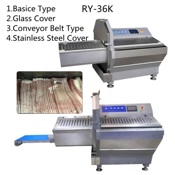 Тип реклама конвейерной ленты JY-36K варит замороженный Slicer мяса