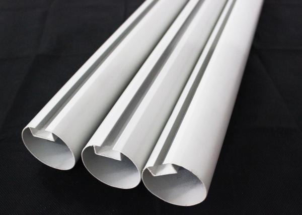 Aluminum Round Tube Kitchen Ceiling Tiles Suspended Metal Aluminium Profile Panel , 75mm Dia
