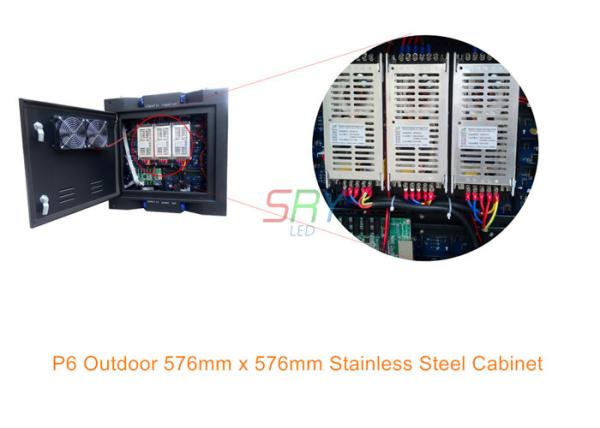 6mm Outdoor LED display rental HD Full Color Steel LED Cabinet Front Waterproof IP65