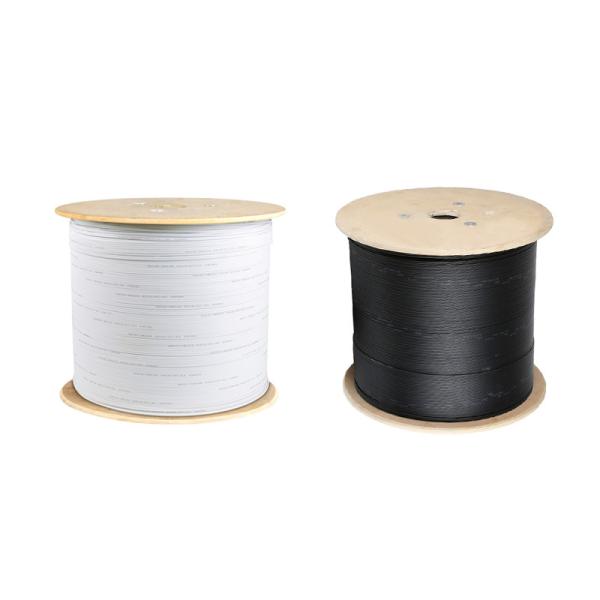 1 Core FTTH Drop Fiber Optic Cable GJYXCH With Messenger Steel Wire LSZH Jacket