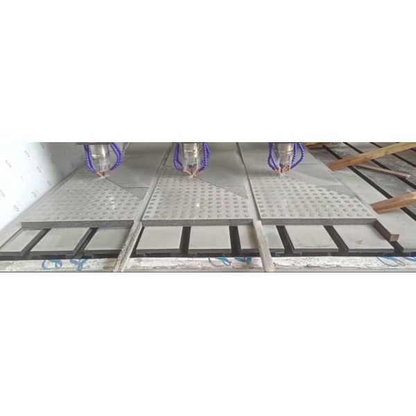 CNC Stone Carving Machine with 0.02mm Precision, 15m/min Air Speed, and Electric Powered for Tactile Paving Stone