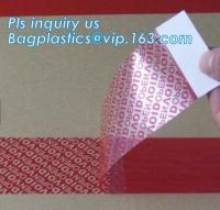 Warranty Open Void Sticker Security Seal Label Tamper Proof Stickers, Transparent Warranty Void Seal Labels Bagplastics