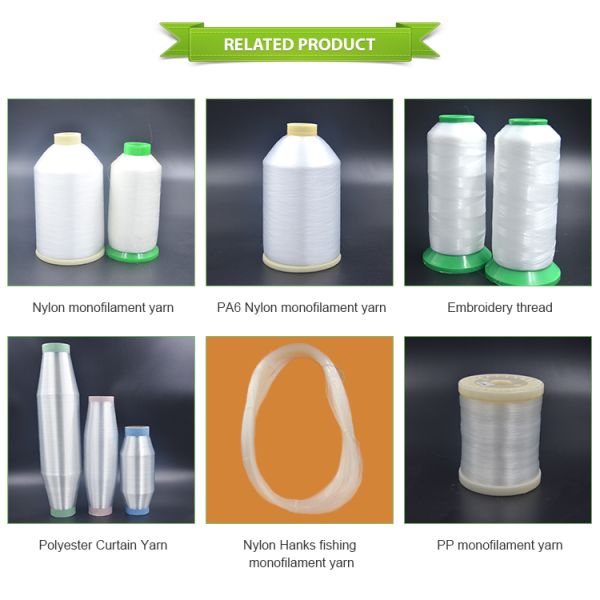 Polyester 0.11mm Pet Monofilament Yarn  for Garment Accessory Ribbon