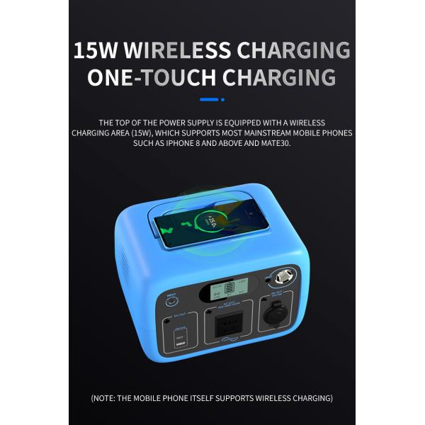 Portable outdoor power supply 300W AC output power 300Wh capacity outdoor camping stall energy storage power supply