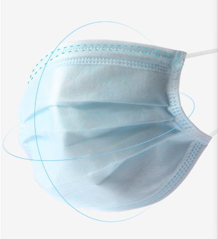 Disposable 50 Pack Earloop Medical Mask For Home