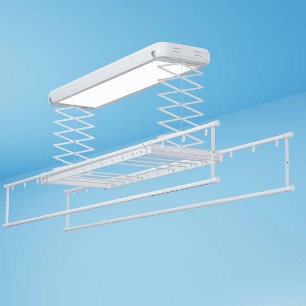 Effortless Sleek Balcony Ceiling Electric Lifting Laundry Folding Hanger Drying Rack
