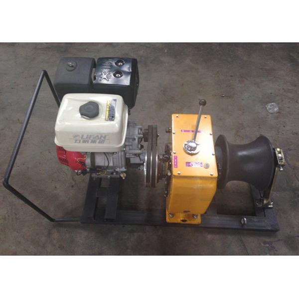 Petrol Driven 5 Ton High Speed Winch / Gasoline Powered Portable Capstan Winch