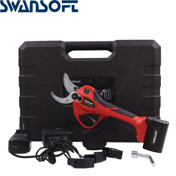 4.0CM Best Electric Pruning Shears Electric Pruner Rechargeable Lithium Battery with LED Display Finger Protection