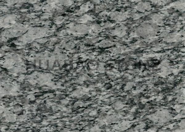 White Decorative Granite Slab Tiles Stain Resistant Commercial Architectural Design