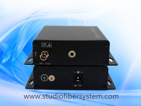 fiber optic stereo audio to 3.5mm converter for 1 ch 3.5mm broadcast stereo audio over fiber extenders to 10~120KM