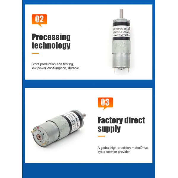 28mm Micro DC Gear Motor 12V 24V Intelligent Robot  Planetary Gear Motor