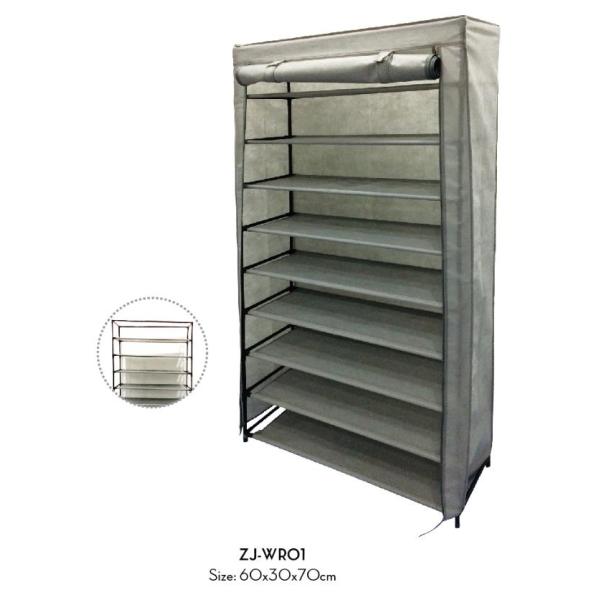 шкаф 60x30x70cm не сплетенный, 9 ярусов обувает шкаф с пылезащитной крышкой