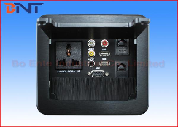 Tabela manual compacta esperta da sala de conferências de Flip Up Power Outlet For