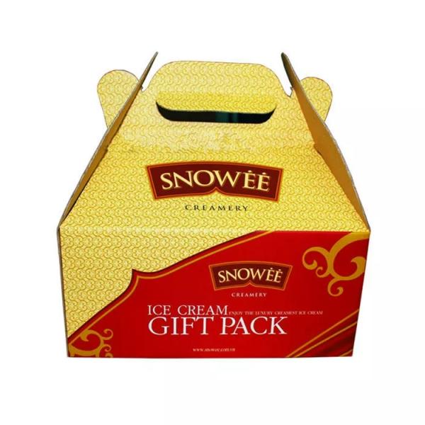 Упаковка плода CMYK кладет выполненную на заказ рифленую коробку в коробку плода