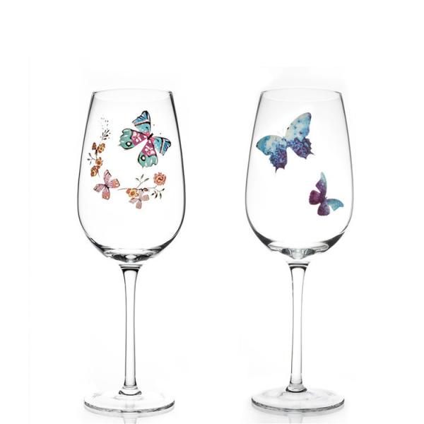 Butterfly Series Transparent Lead-Free Crystal Red Wine Glass Water Glass Glass Gift