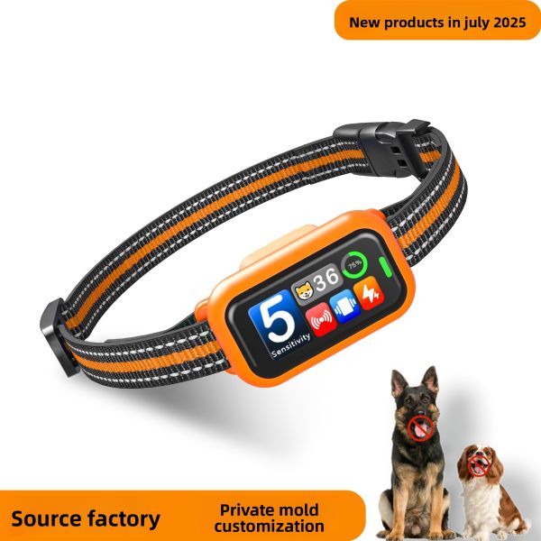 2025 New Generation 2.0 System Smart Color Screen Multifunctional Bark Stopper Ultrasonic Dog Collar Eco-friendly Plastic