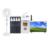 80W Paygo Solar Home System , 6A Home Solar Power System