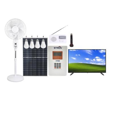 sistema de casa solar de 80W Paygo, sistema das energias solares da casa 6A