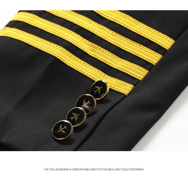 STEWARDESS Uniforms LCBZ Fashion Airline Pilot Shirt with Custom Logo Acceptable