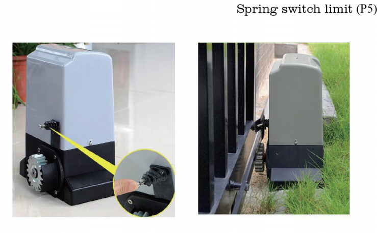 AC 110V 220V Sliding Door Opener With Remote Control For Courtyard Doors