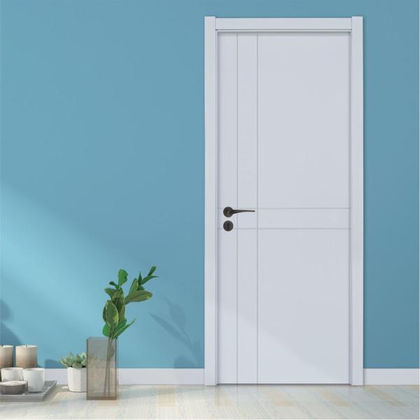 Modern Style White Oak Exterior Door 40mm Thick For Apartment Villa Hotel