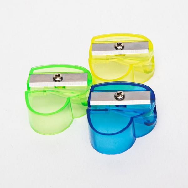 Heart Shape Kid Personal Pencil Sharpener Blue