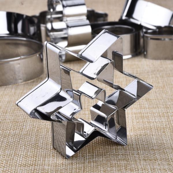 special gift stainless steel Heart shape cute cookie cutter set/cake cutter/special gift