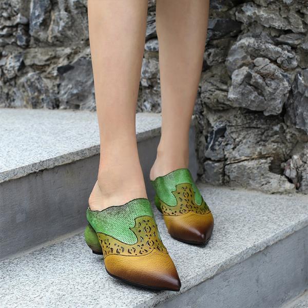 S255 New fashion temperament women's heel shoes wild pointed sexy cool breathable mid-heel women's shoes