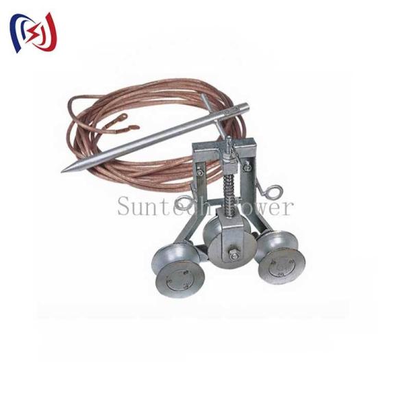100A Copper Grounding Block for Transmission Line Construction | Low Resistance 50mm Grounding Device