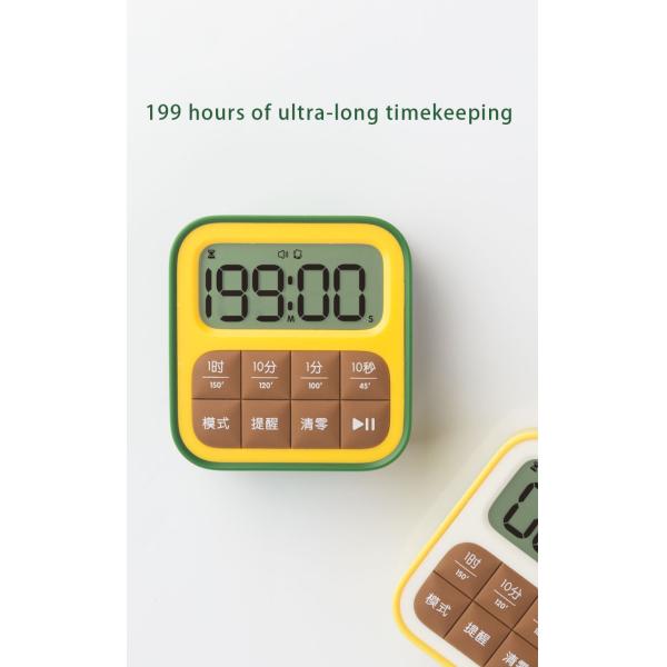 Factory Direct Sale Cube Fruit Timer Desk-Mounted Fashion Table Clock For Bedroom