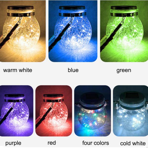 Solar Crack Tank Lamp Mason Tank Lamp Hanging Tree Lamp Courtyard Lamp Villa Decor Hanging Lamp