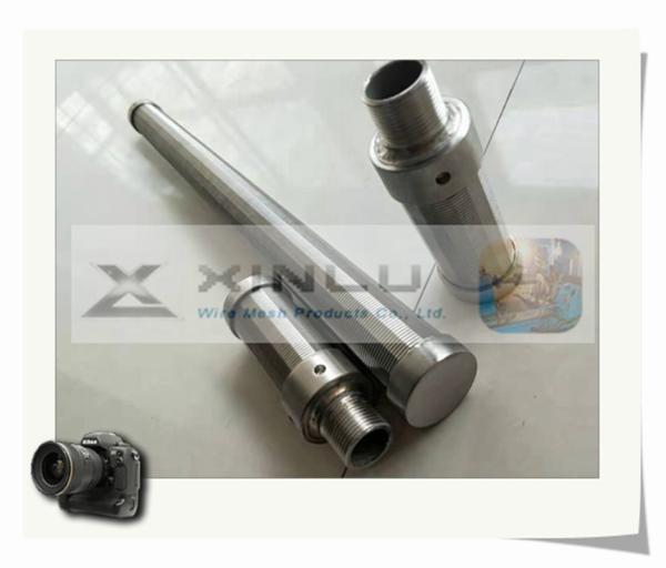 38mm Diameter 316L Stainless Steel Wire Screen 0.15mm Slot G3/ 4 Male Threaded