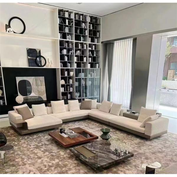 Modern Ashley Sectional Gray Leather Sofa Luxury Living Room Furniture Sofa Sets