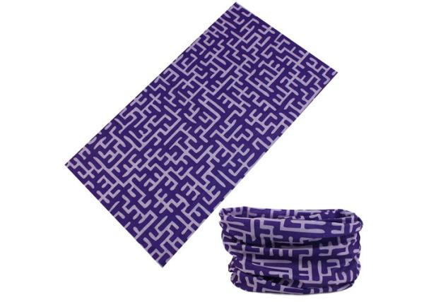 Soft Light Weight Fishing Neck Scarf Digital Printing Labyrinth Style Anti - Bacterium