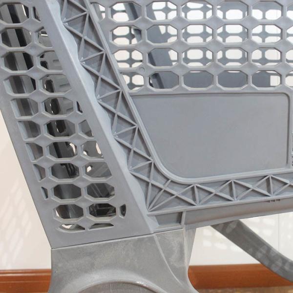 130L China All Plastic Push Trolley Plastic Shopping Carts