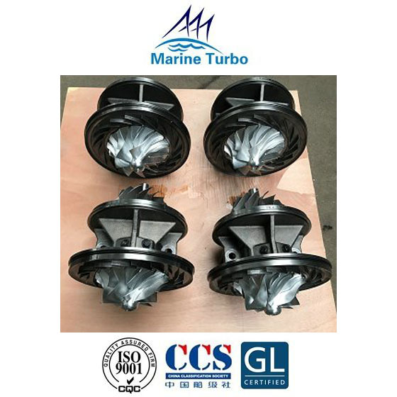 Turbocompresor T-  / Conjunto de rotor del turbocompresor T- TCR12 para fuel oil pesado, diesel marino, biocombustible y motor de gas