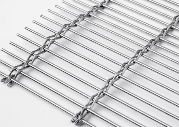 Metal enfrentado tecido 120m x 6m Mesh Interior Decorations arquitetónico de aço inoxidável