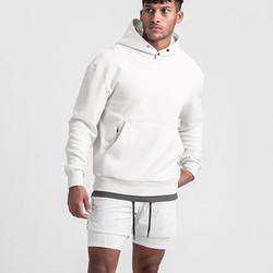 Grande 35% algodão 65% poliéster roupas de rua Felpe com capuz camisetas de algodão Homens simples pulôver com capucha