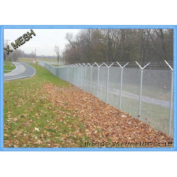 9 gauge Black Powder Coated Chain Link Fencing for Basketball Court