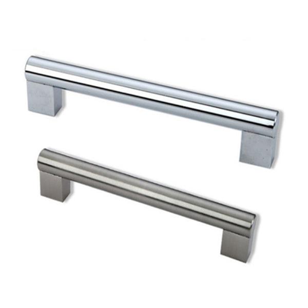Chrome Zinc Kitchen Cabinet Handles 800mm Aluminum Assembly T Bar Microoven Door Pulls