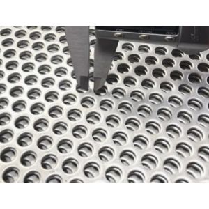304 316 Stainless Round Hole Punching Perforated Steel Metal