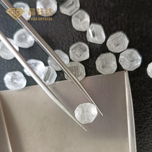 1.5-2.0ct Rough Lab Grown Diamonds DEF Color VVS VS Clarity For Necklace