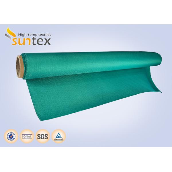 Red Color Acrylic Coated Fire Resistant Fiberglass Fabric With 550 Degree C Temperature Resistance And Easy To Handle Cut And Sew For Fireproof Curtains And Blankets