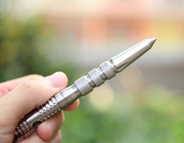 good quality steel head tactical metal tool pen glass breaking defense self ball pen