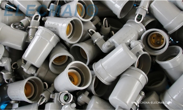 Lampholder алюминиевого погодостойкого держателя лампы на открытом воздухе с внешним герметизируя набивкой