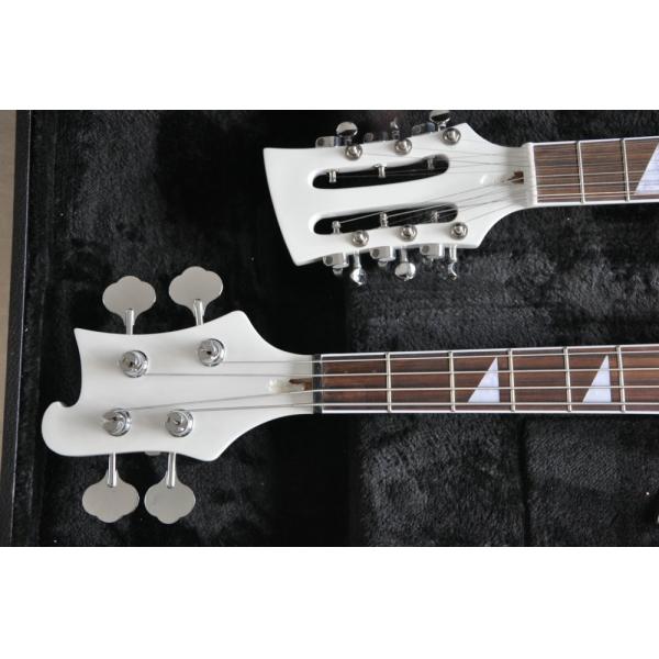 Double neck 4 string 4003 BASS GUITAR and 12 string elctric guitar color can custom guitar big R bridge
