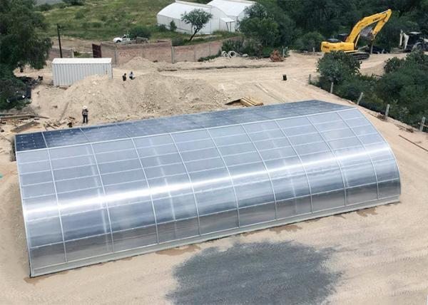 O Carport de aço da casa da grande casa pré-fabricada derramou a casa verde do abrigo com painel solar