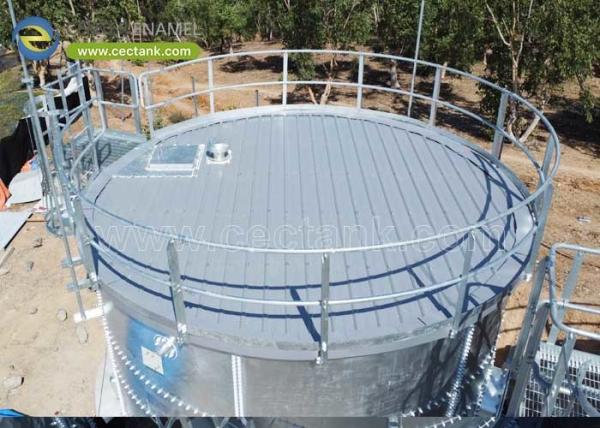 Réservoirs galvanisés à boulons en acier pour le stockage de l'eau dans les usines de traitement des eaux
